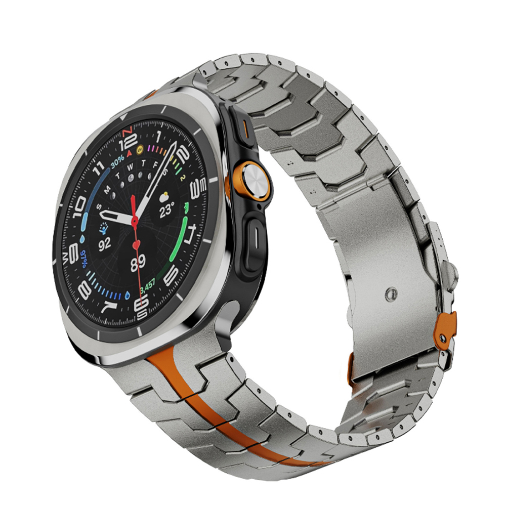Каишка за Samsung Galaxy Watch Ultra 47mm / Watch Ultra 2 - Techsuit Watchband (W063) - Титаниево оранжев