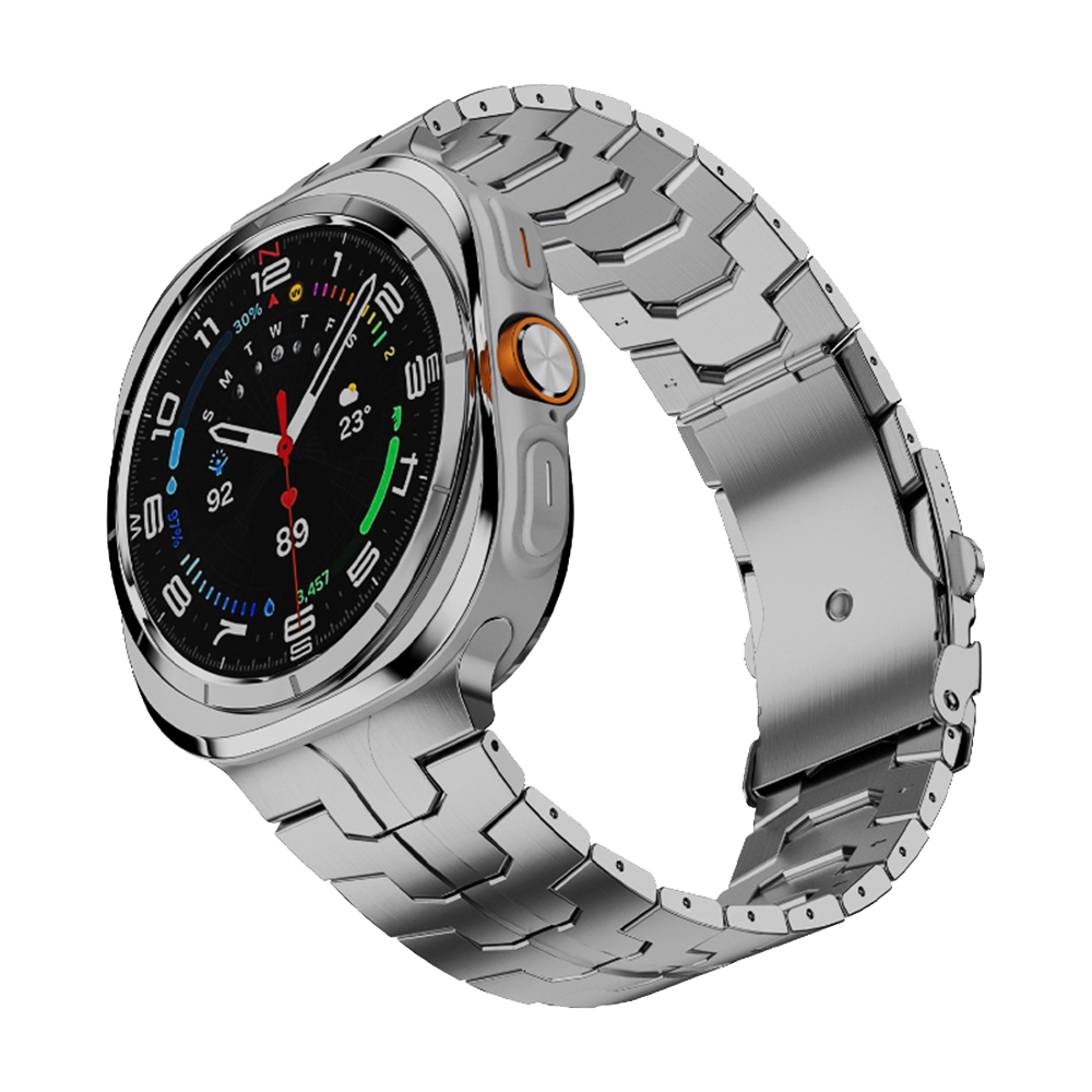 Каишка за Samsung Galaxy Watch Ultra 47mm / Watch Ultra 2 - Techsuit Watchband (W063) - Сребрист