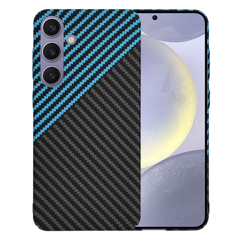 Калъф за Samsung Galaxy S24 Plus - Techsuit Carbonite FiberShell - Син Pulse