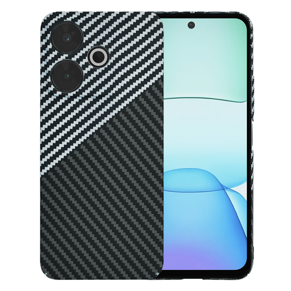 Калъф за Xiaomi Redmi 13 / Poco M6 4G - Techsuit Carbonite FiberShell - Stealth Сив