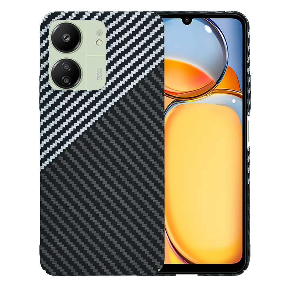 Калъф за Xiaomi Redmi 13C 4G / Redmi 13C 5G / Poco C65 - Techsuit Carbonite FiberShell - Stealth Сив