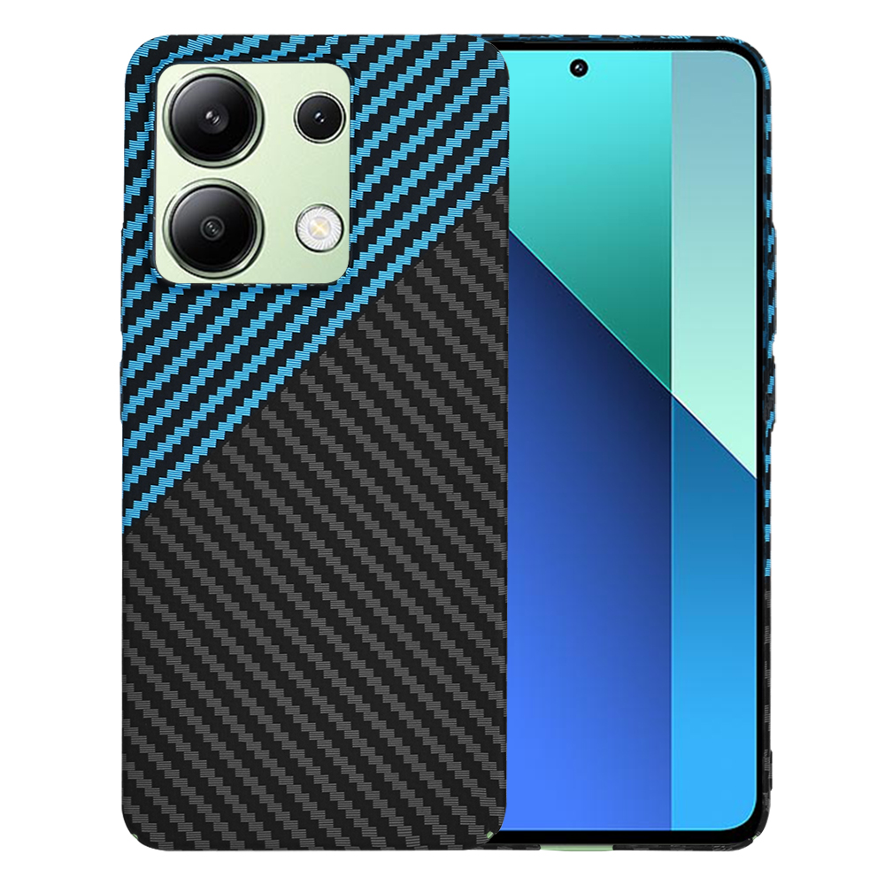 Калъф за Xiaomi Redmi Note 13 4G - Techsuit Carbonite FiberShell - Син Pulse
