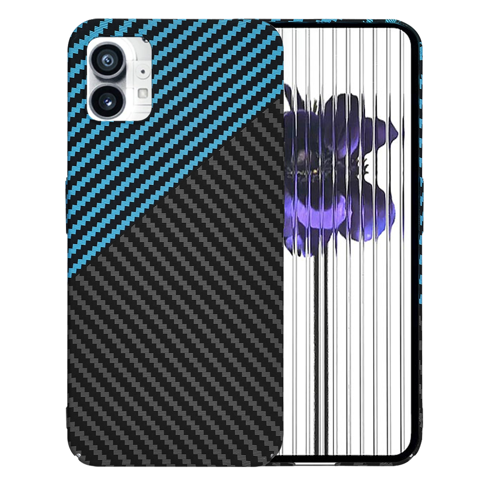 Калъф Nothing Phone (1) - Techsuit Carbonite FiberShell - Син Pulse