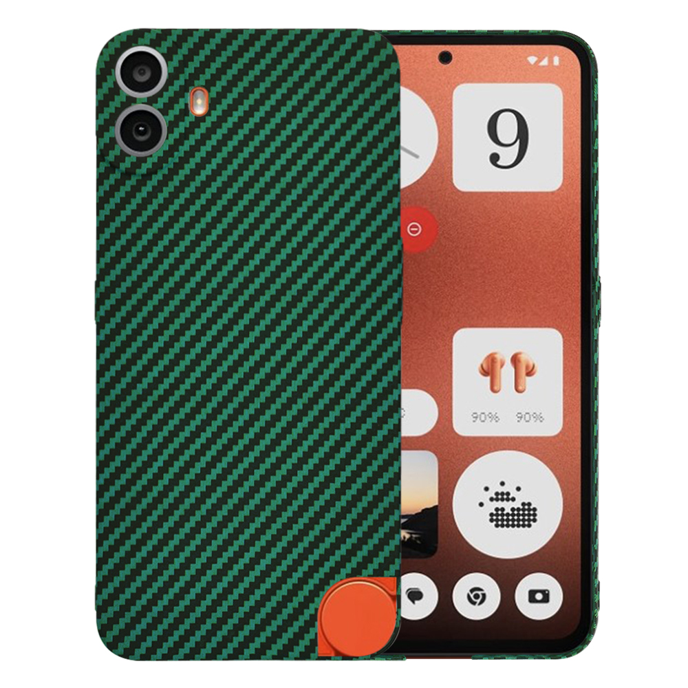 Калъф за нищо CMF Phone 1 - Techsuit Carbonite FiberShell - Зелен