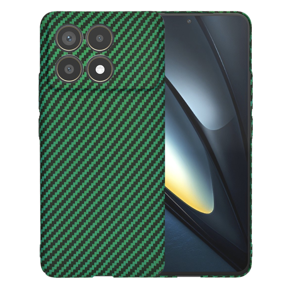 Калъф за Xiaomi Poco F6 Pro - Techsuit Carbonite FiberShell - Зелен