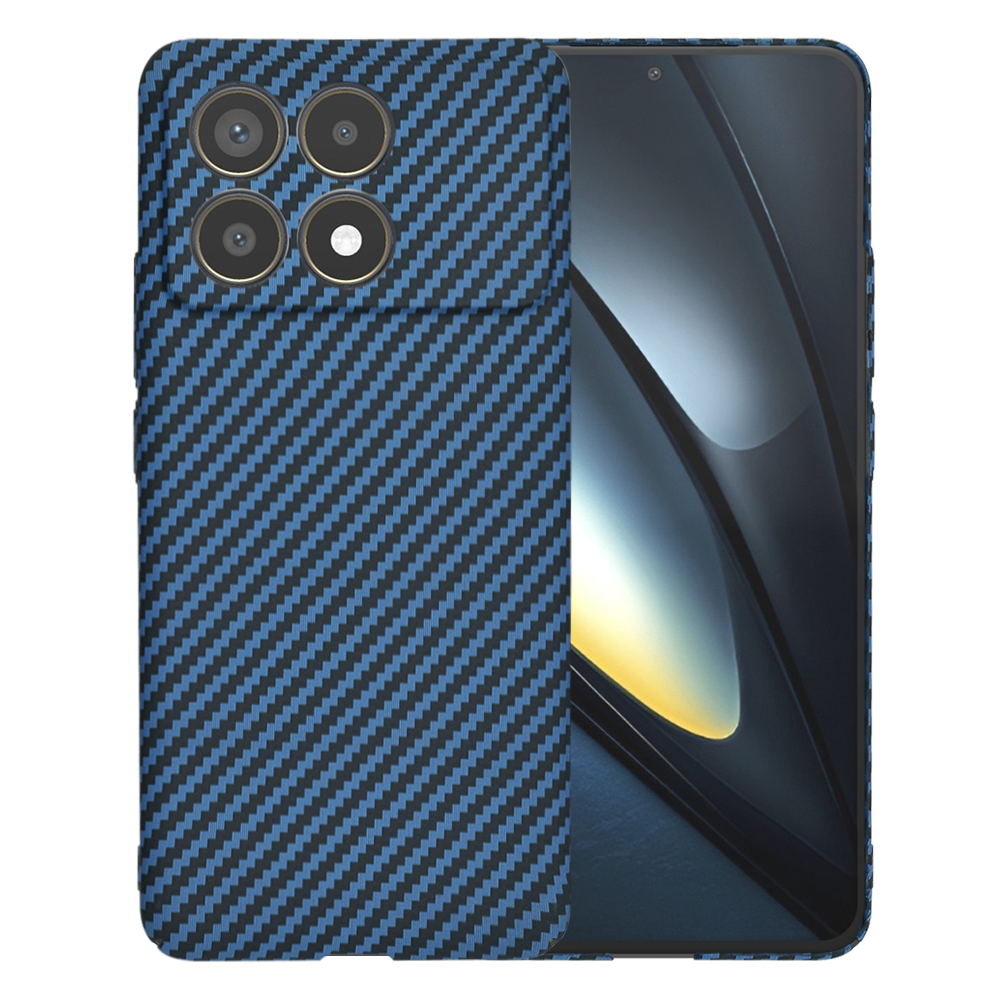 Калъф за Xiaomi Poco F6 Pro - Techsuit Carbonite FiberShell - Cyan