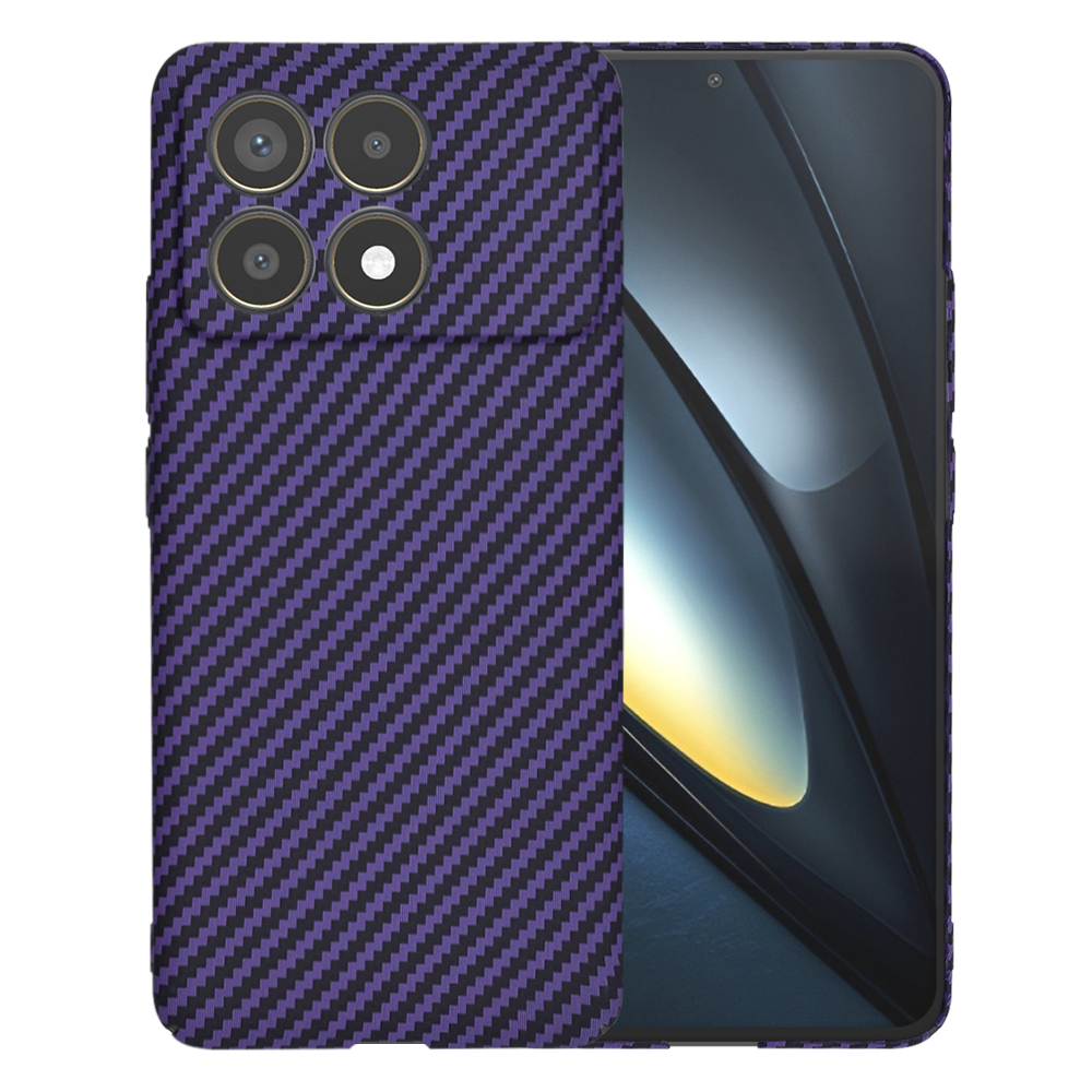 Калъф за Xiaomi Poco F6 Pro - Techsuit Carbonite FiberShell - Лилав