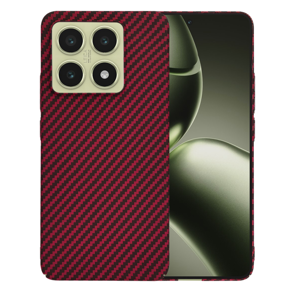 Калъф за Xiaomi 14T - Techsuit Carbonite FiberShell - Червен