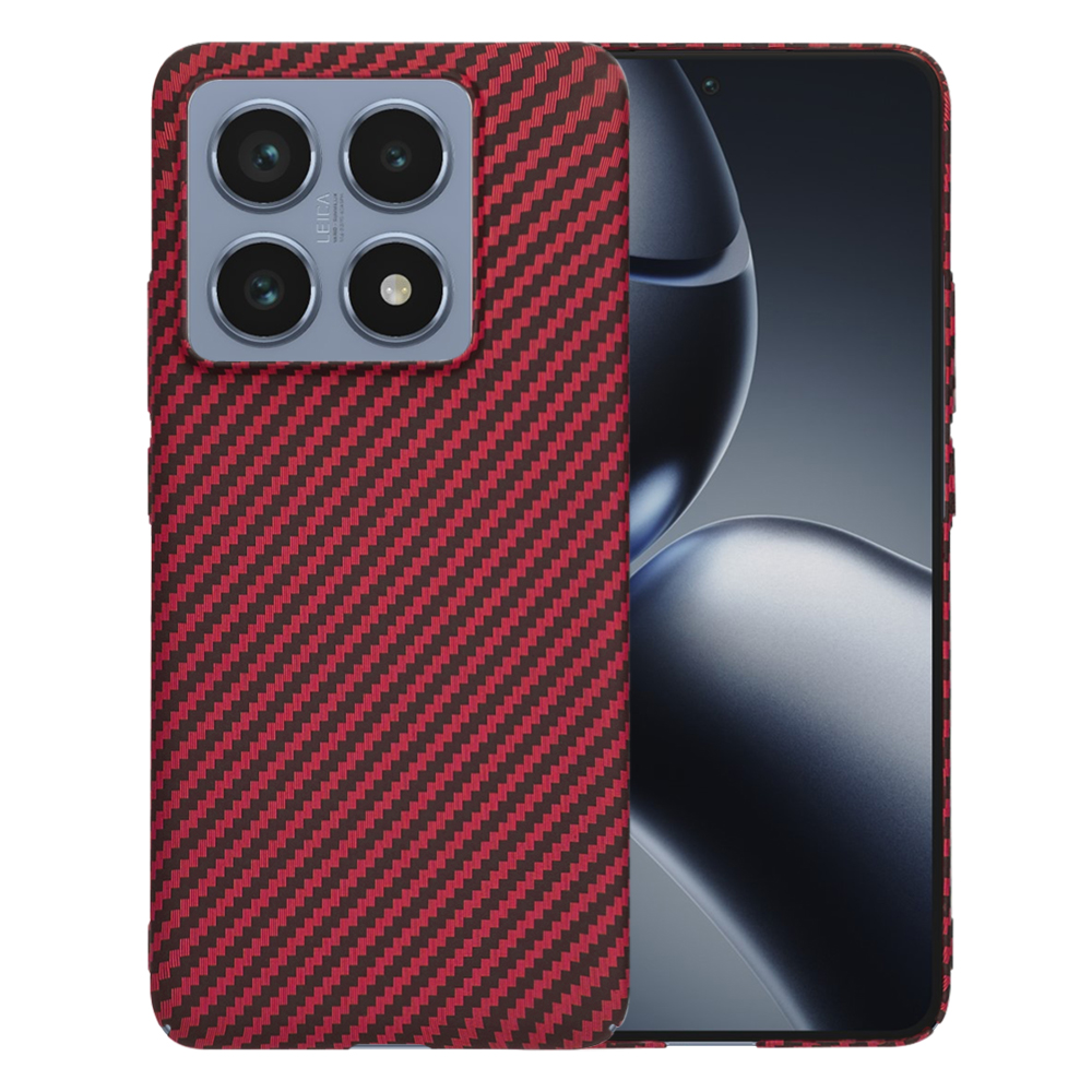 Калъф за Xiaomi 14T Pro - Techsuit Carbonite FiberShell - Червен