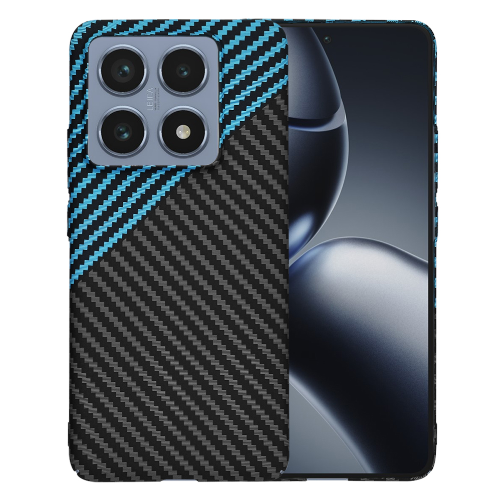 Калъф за Xiaomi 14T Pro - Techsuit Carbonite FiberShell - Син Pulse