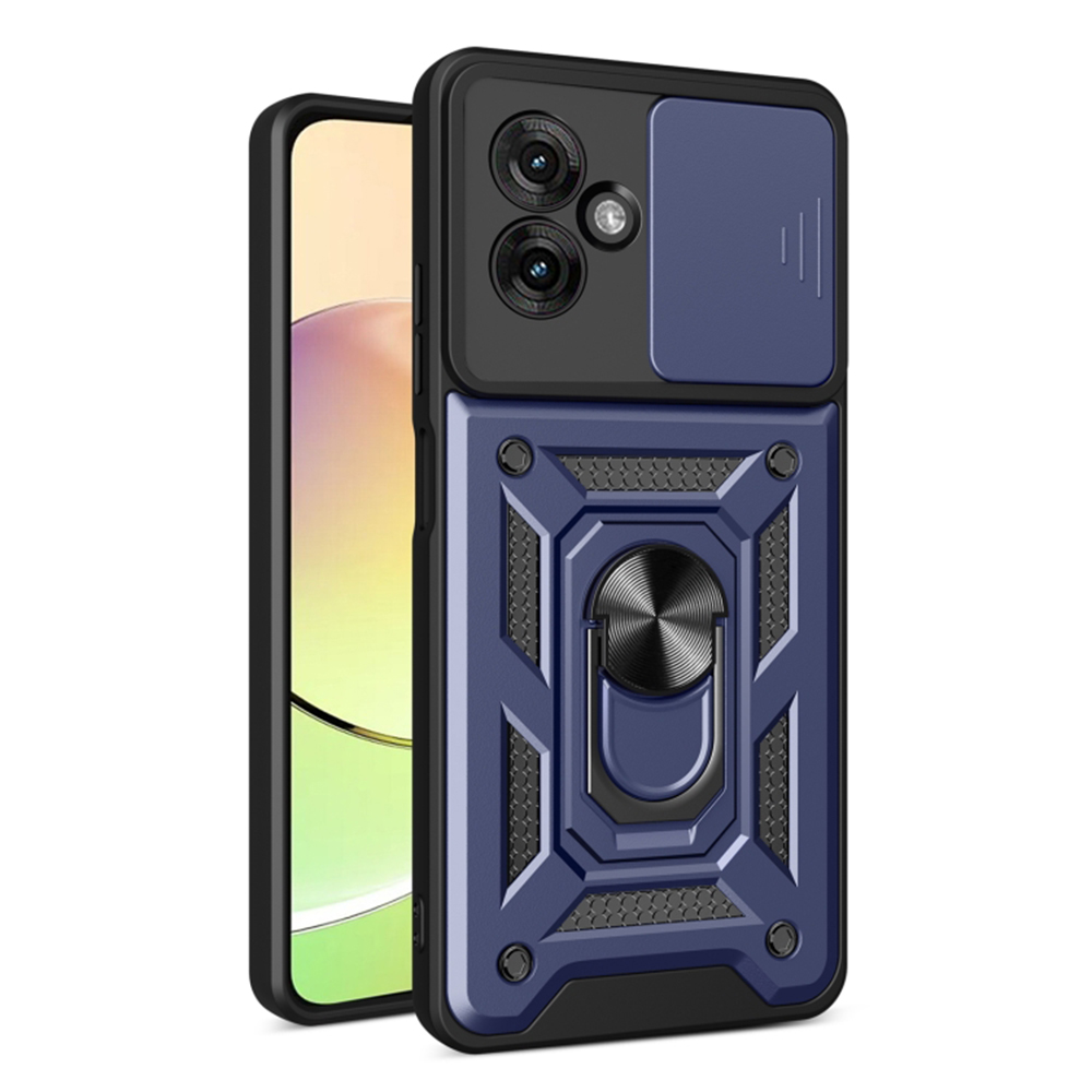 Калъф за Motorola Moto G55 - Techsuit CamShield Series - Син