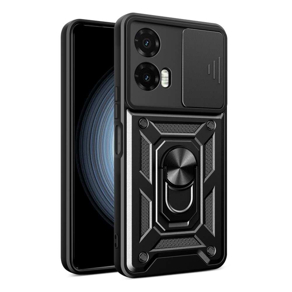 Калъф за Motorola Moto G35 - Techsuit CamShield Series - Черен