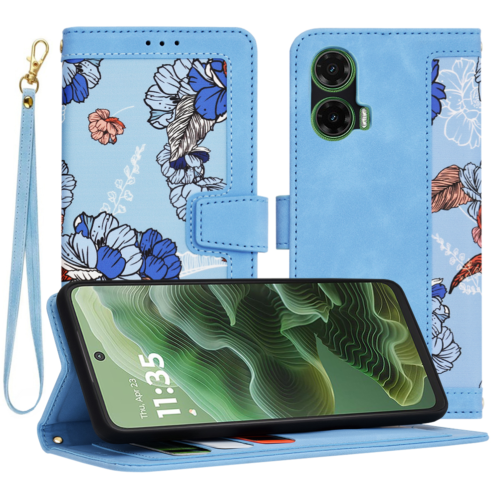 Калъф за Motorola Moto G35 - Techsuit FlipCraft - Vibrant Син