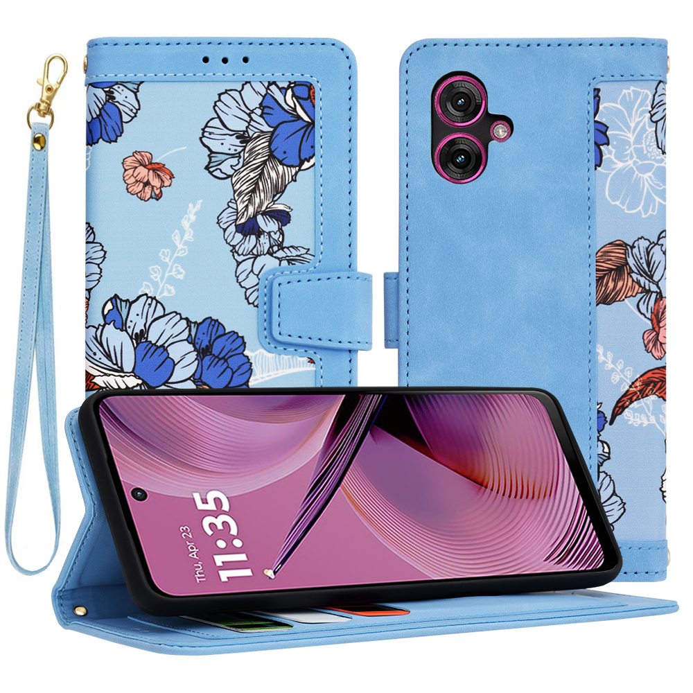 Калъф за Motorola Moto G55 - Techsuit FlipCraft - Vibrant Син