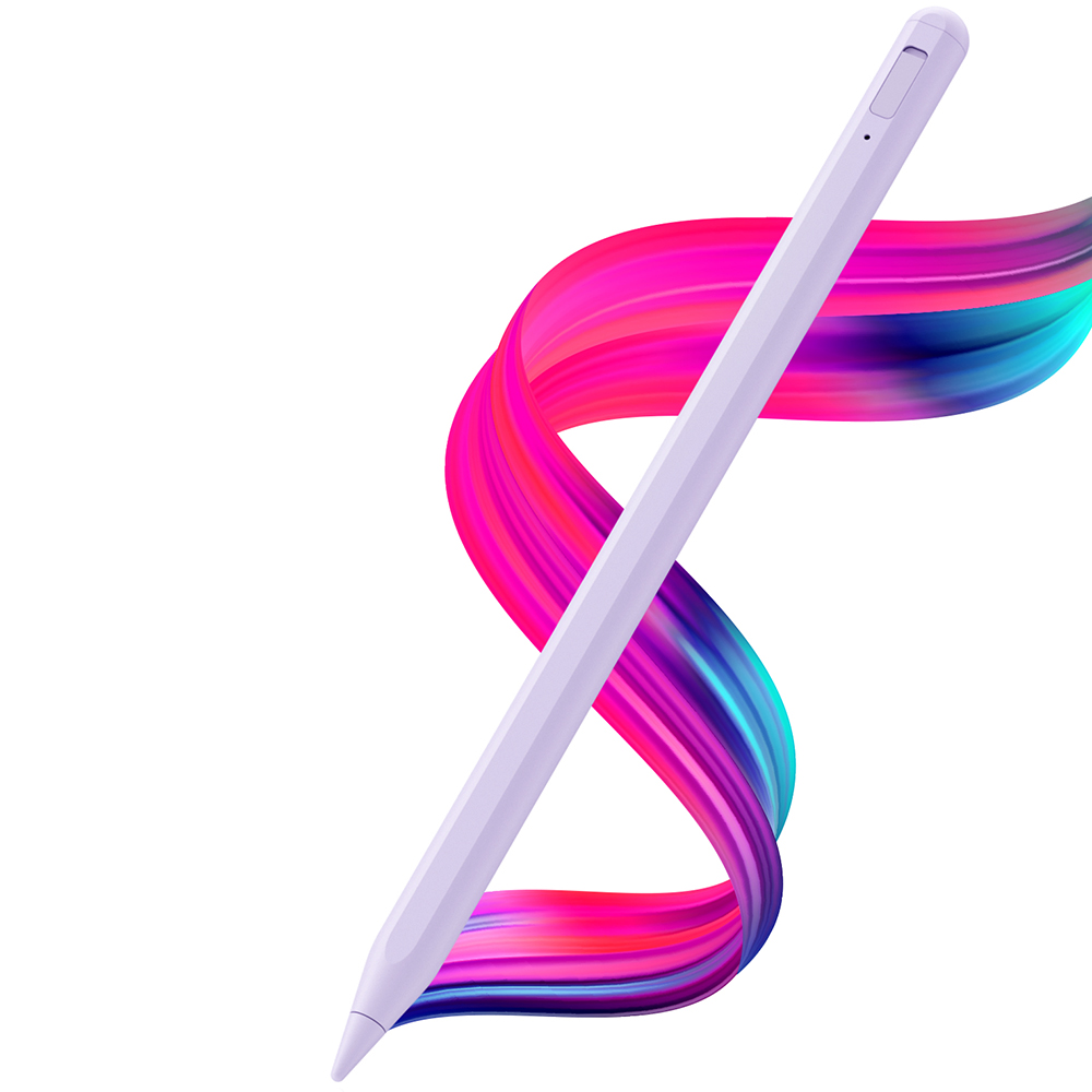 Стилус писалка за таблет, Bluetooth, Type-C, 125mAh - Techsuit (AC10SH) - Mystic Lilac