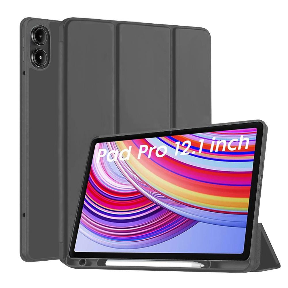 Калъф за Xiaomi Redmi Pad Pro / Redmi Pad Pro 5G / Poco Pad - Techsuit Flex Trifold - Черен