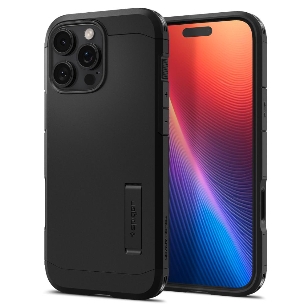 Калъф за iPhone 16 Pro Max - Spigen Tough Armor T MagSafe (ACS08503) - Черен