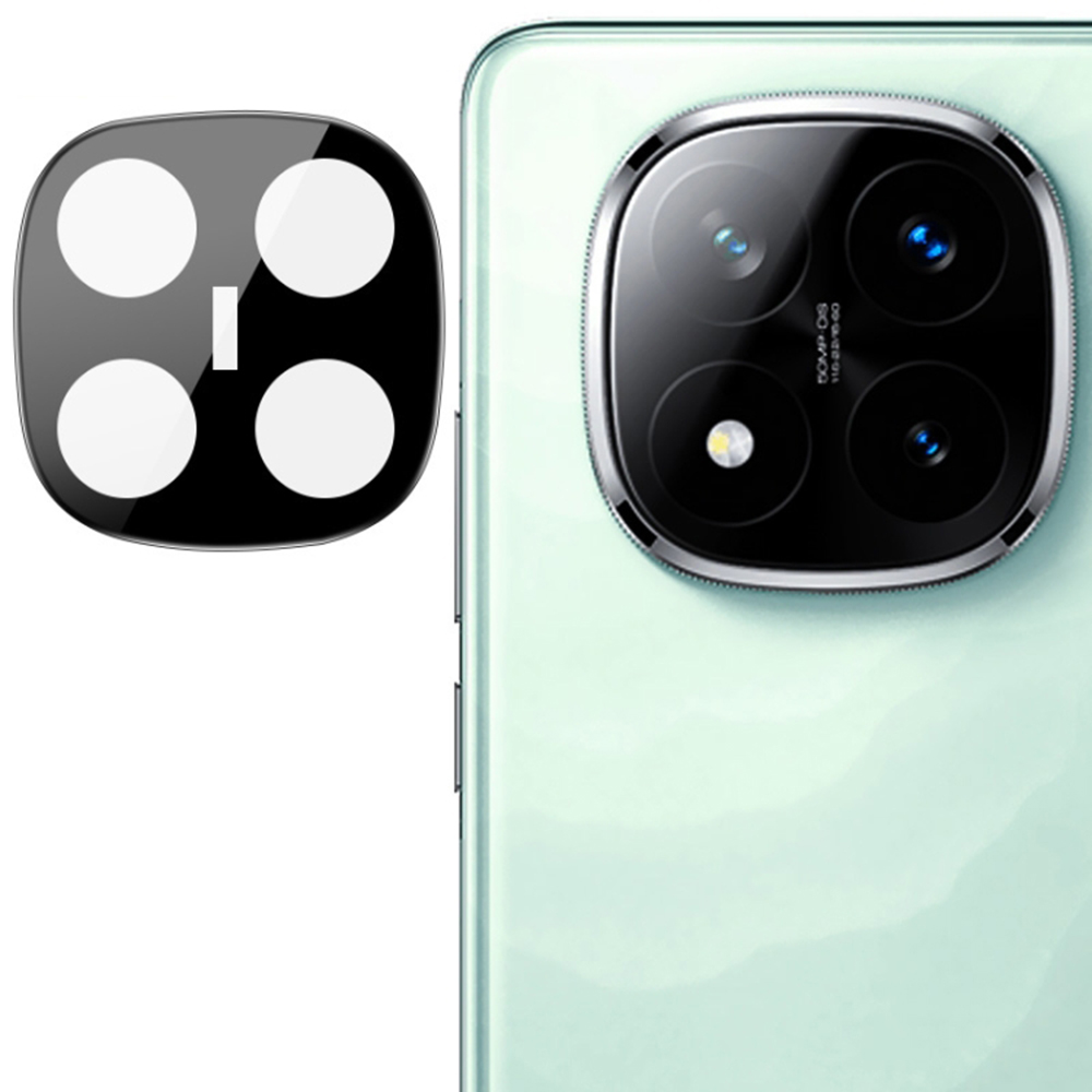 Капак на камерата за Xiaomi Redmi Note 14 Pro+ 5G - Techsuit Full Camera Glass - Черен