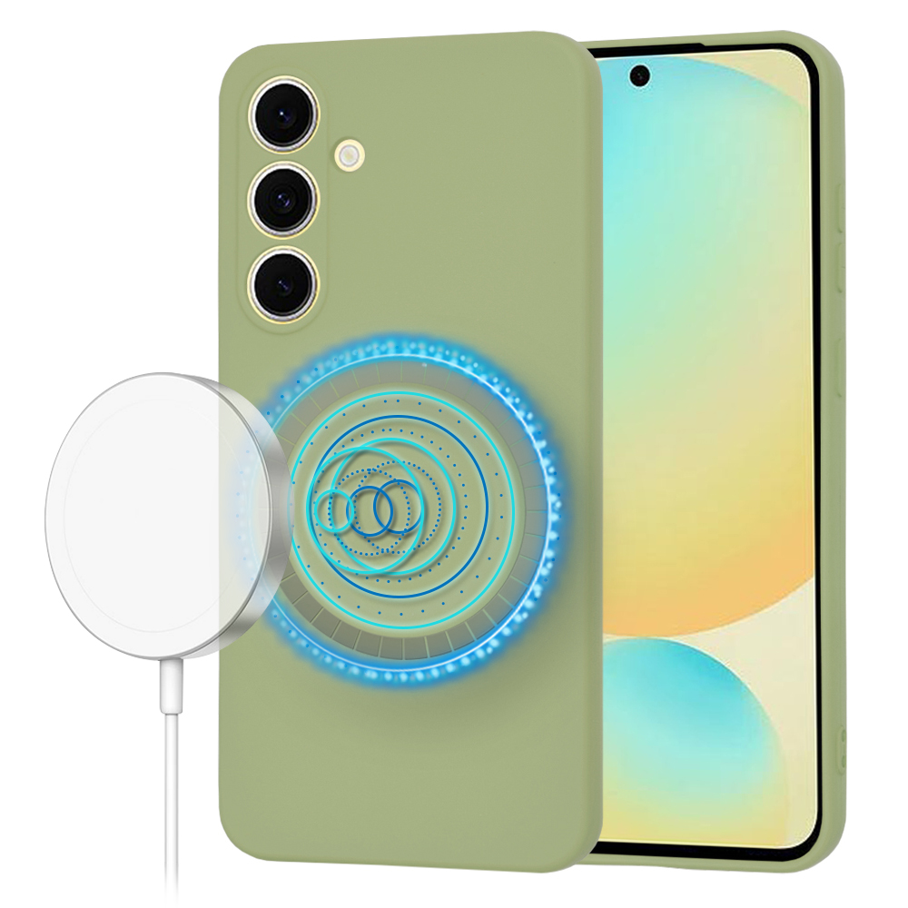 Калъф за Samsung Galaxy S24 FE - Techsuit SoftFlex MagSafe - Matcha