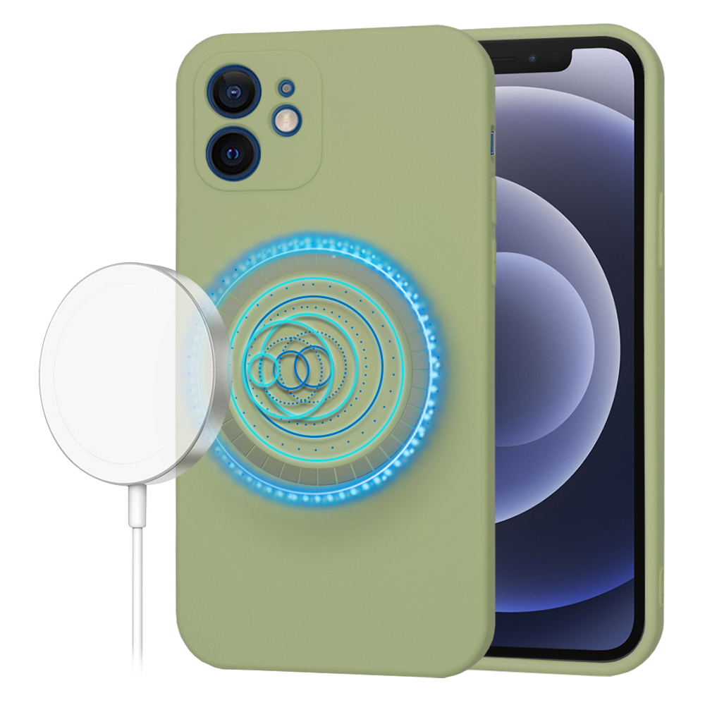 Калъф за iPhone 12 - Techsuit SoftFlex MagSafe - Matcha