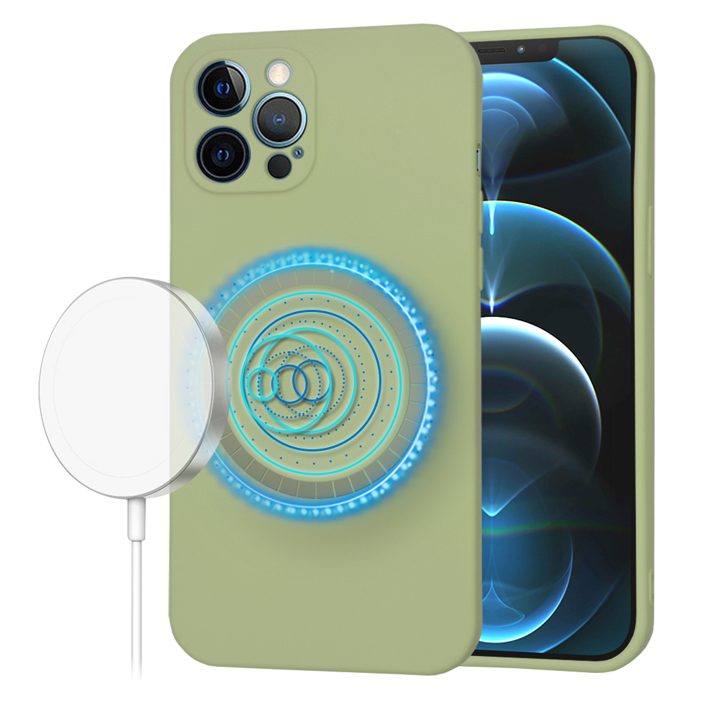 Калъф за iPhone 12 Pro Max - Techsuit SoftFlex MagSafe - Matcha