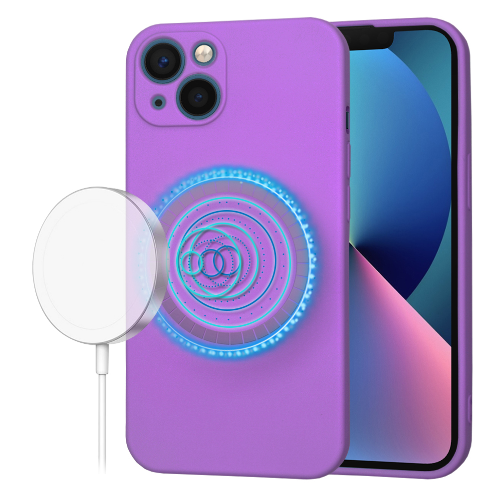 Калъф за iPhone 13 - Techsuit SoftFlex MagSafe - Лилав