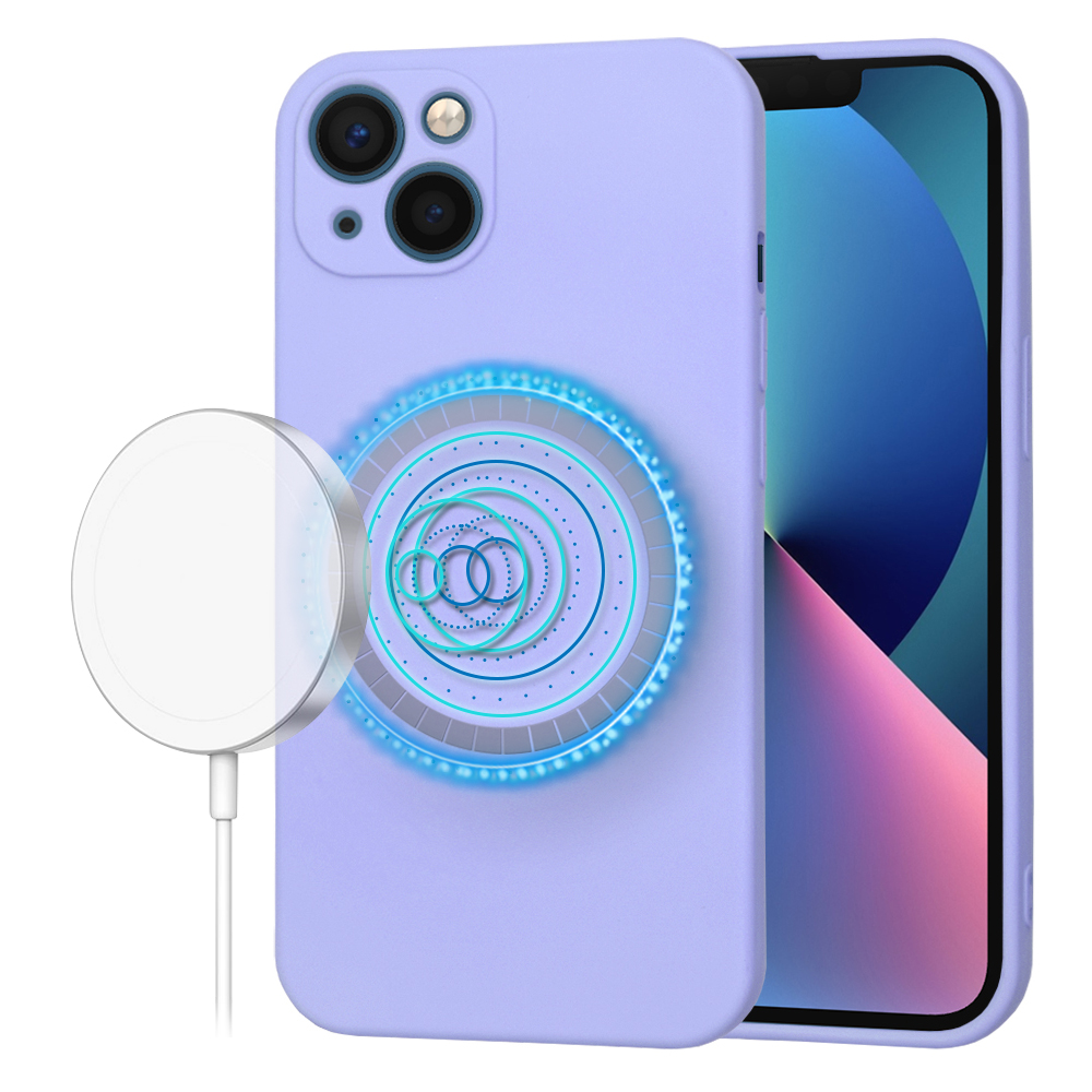Калъф за iPhone 13 - Techsuit SoftFlex MagSafe - Светло лилав