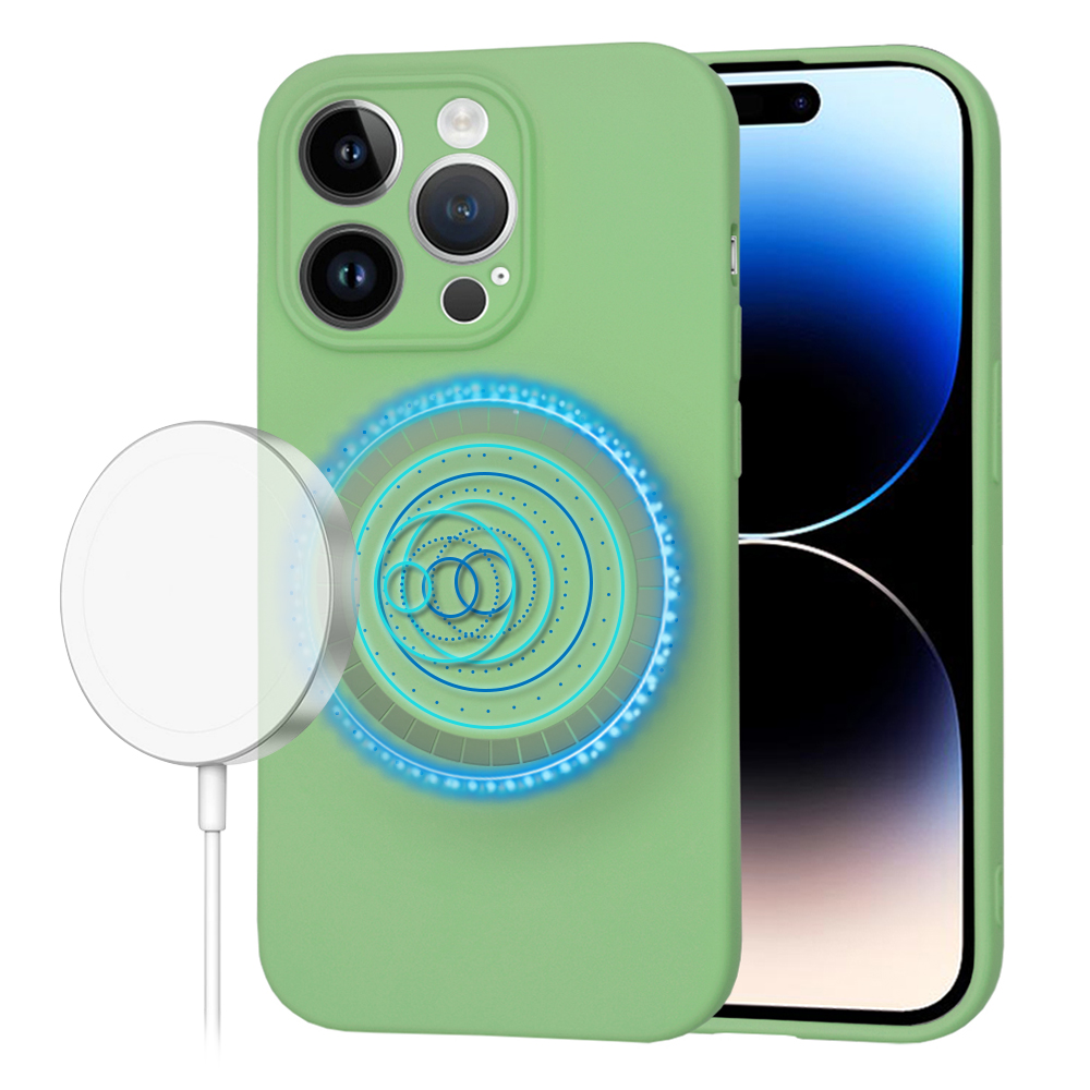 Калъф за iPhone 14 Pro - Techsuit SoftFlex MagSafe - Mint Зелен