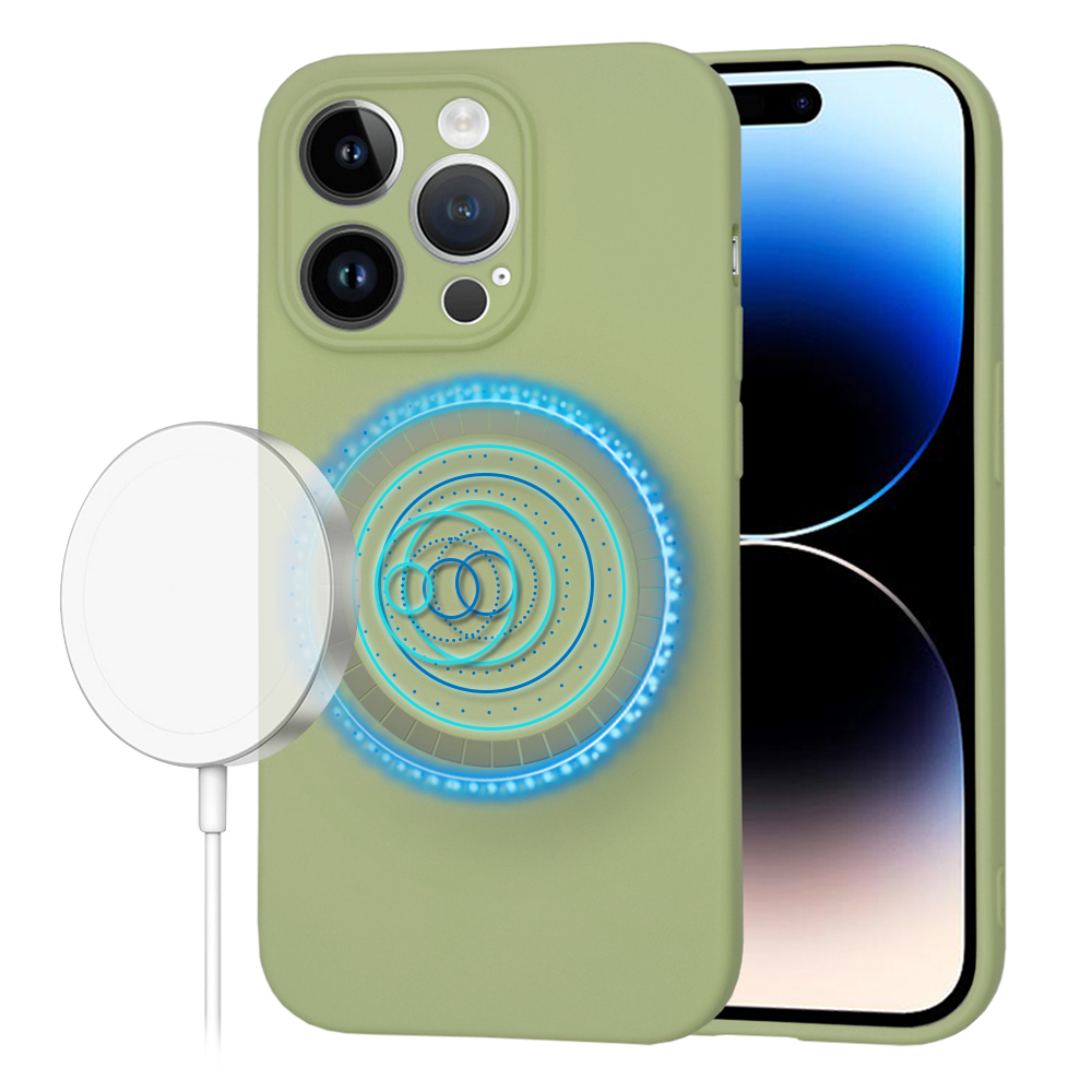 Калъф за iPhone 14 Pro - Techsuit SoftFlex MagSafe - Matcha