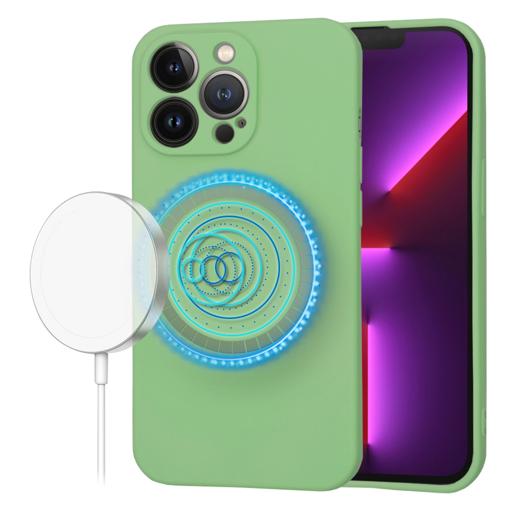 Калъф за iPhone 13 Pro - Techsuit SoftFlex MagSafe - Mint Зелен