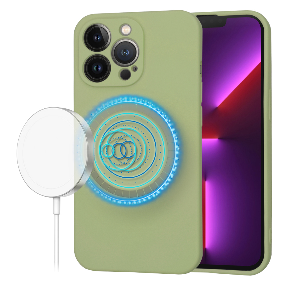 Калъф за iPhone 13 Pro - Techsuit SoftFlex MagSafe - Matcha
