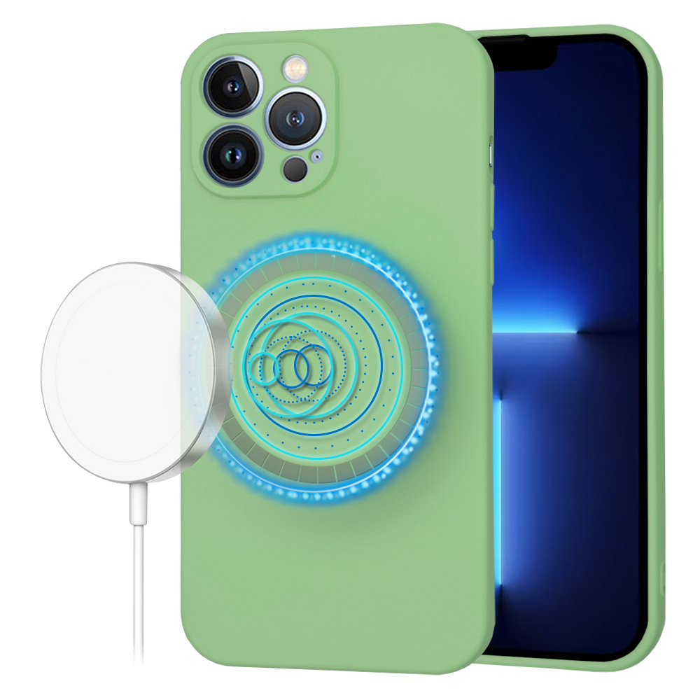Калъф за iPhone 13 Pro Max - Techsuit SoftFlex MagSafe - Mint Зелен