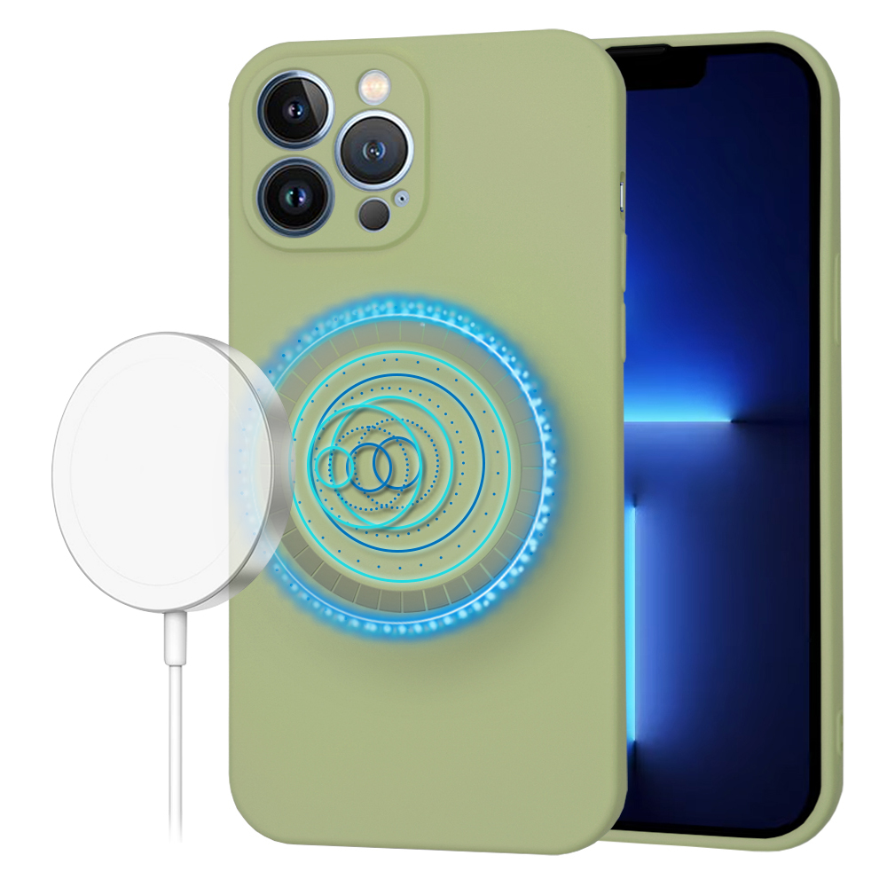 Калъф за iPhone 13 Pro Max - Techsuit SoftFlex MagSafe - Matcha