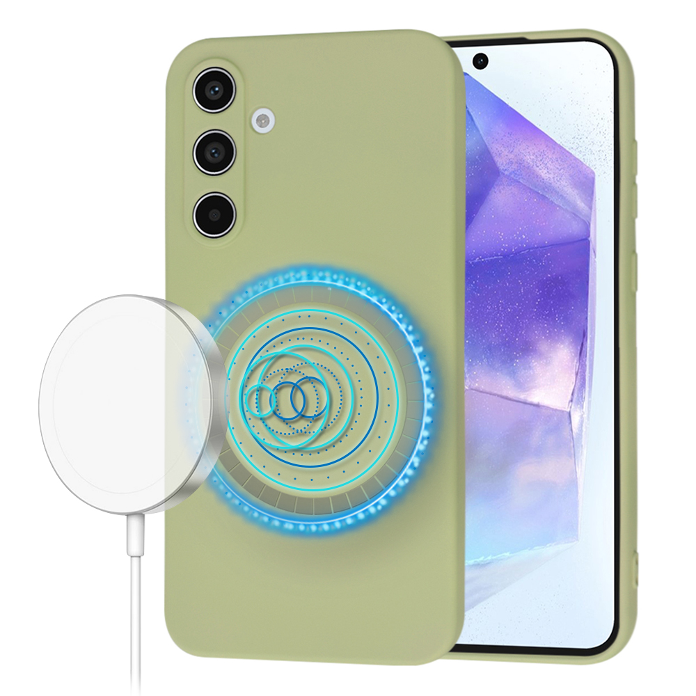 Калъф за Samsung Galaxy A55 5G - Techsuit SoftFlex MagSafe - Matcha