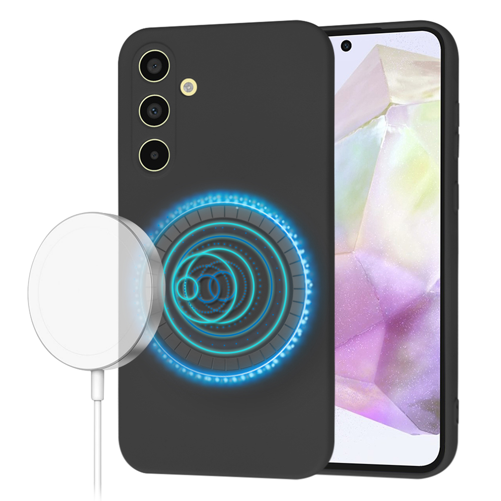 Калъф за Samsung Galaxy A35 5G - Techsuit SoftFlex MagSafe - Черен