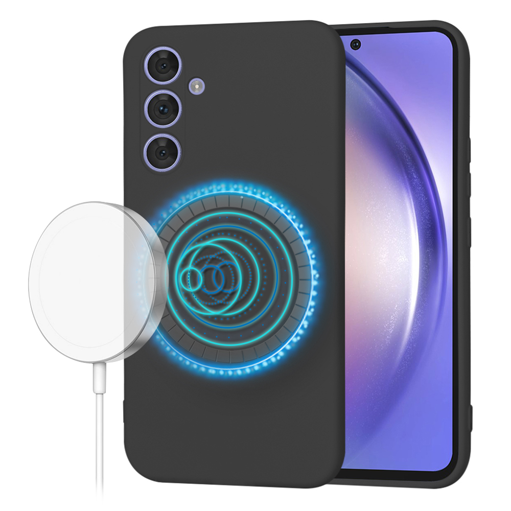 Калъф за Samsung Galaxy A54 - Techsuit SoftFlex MagSafe - Черен