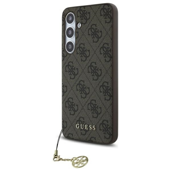 Калъф за Samsung Galaxy S24 FE - Guess Hardcase 4G Charms Collection (GUHCS24FEGFGF4GBR) - Кафяв