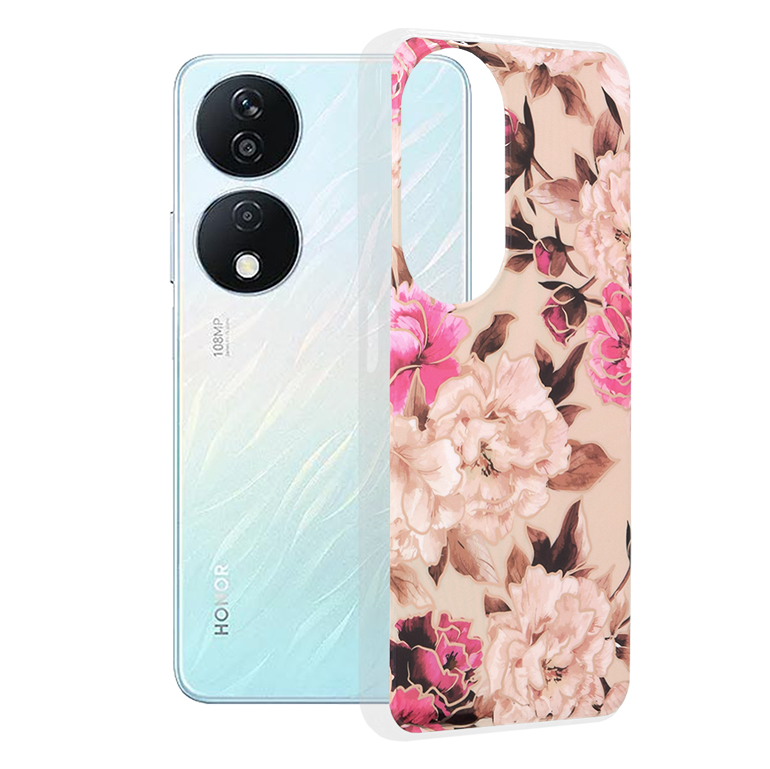 Калъф за Honor X7b / X7b 5G / 90 SMART - Techsuit Marble Series - Mary Berry Nude