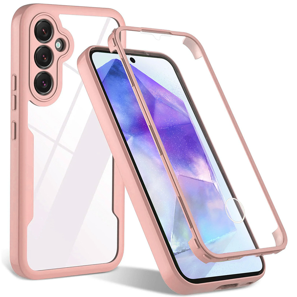 Калъф за Samsung Galaxy S24 Plus + капак - Techsuit ColorVerse 360 Series - Розов