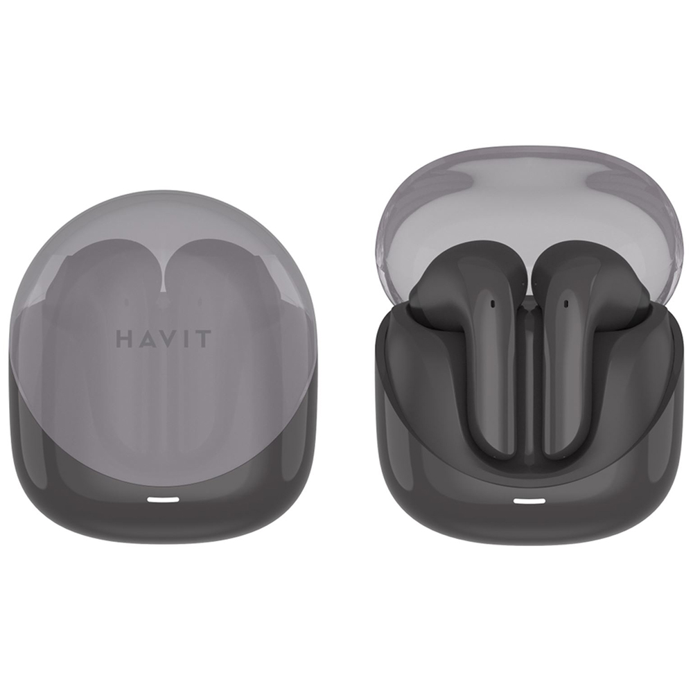 Безжични слушалки за видео игри, Bluetooth 5.3, ниска латентност, TWS, ENC, USB-C, 400mAh - Havit Modern Buds (TW974) - черни