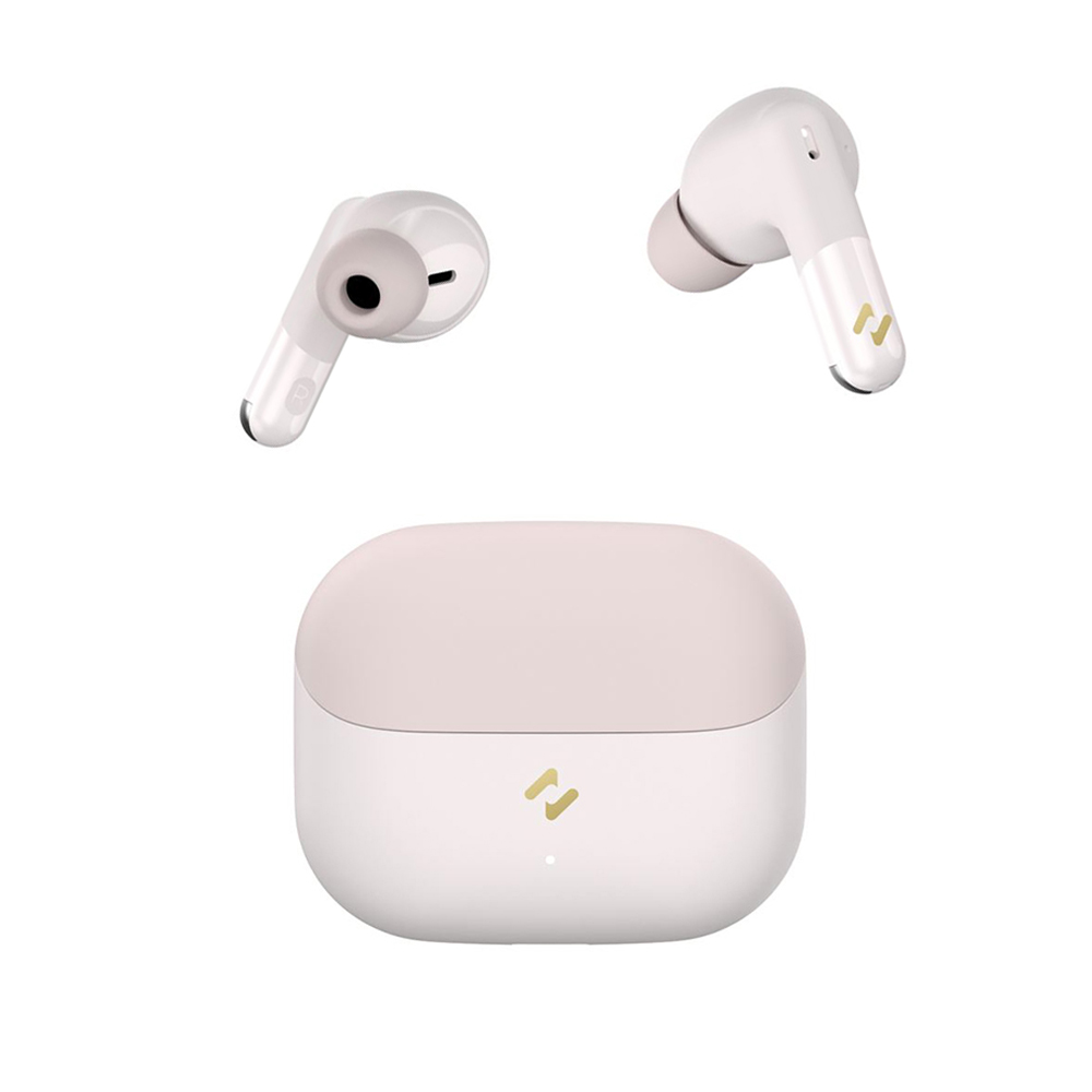 Bluetooth 5.4 безжични слушалки, TWS, ENC, Type-C, 400mAh - Havit (TW982) - розови