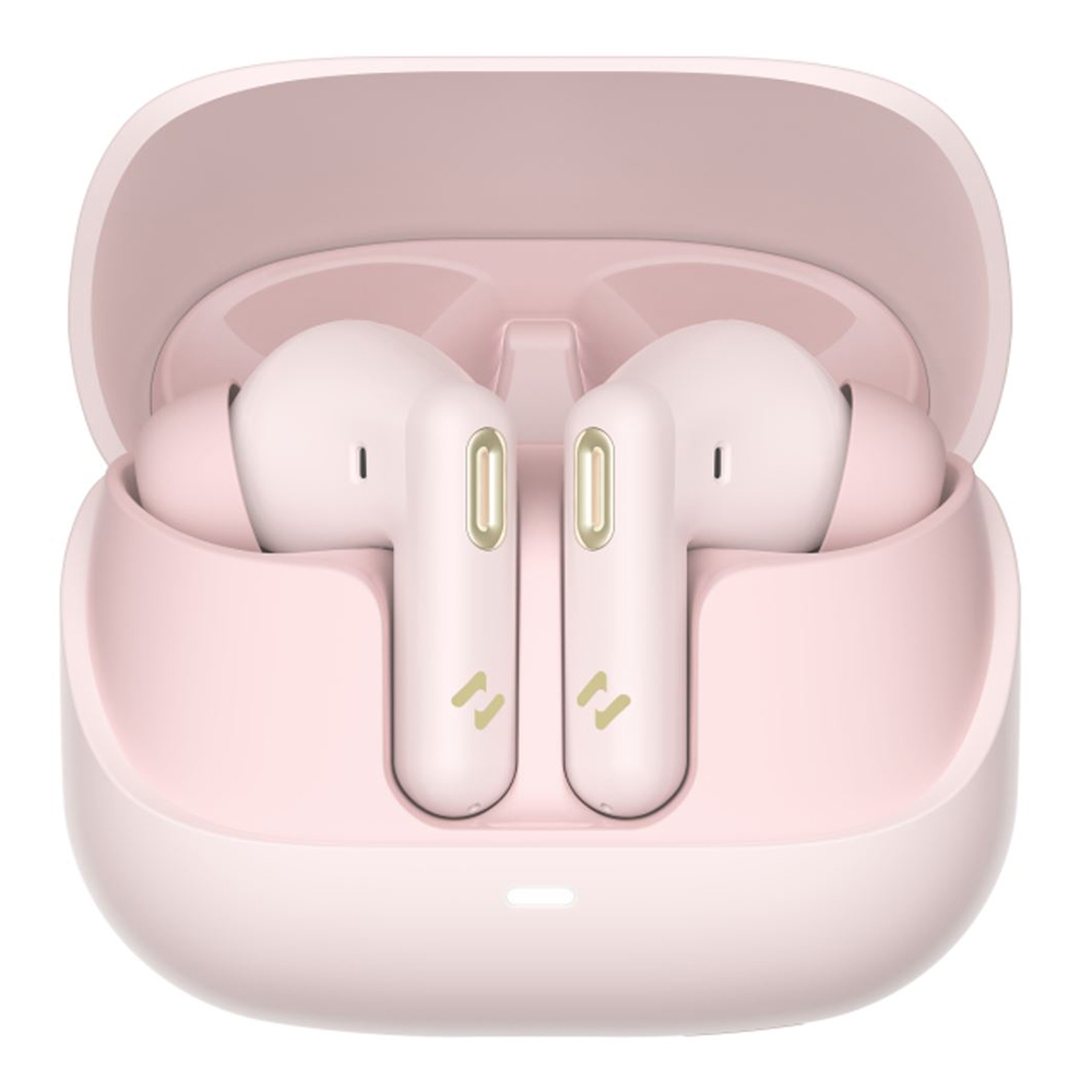 Bluetooth 5.3 безжични слушалки, TWS, ANC, Type-C, 300mAh - Havit (TW906 Pro) - розови