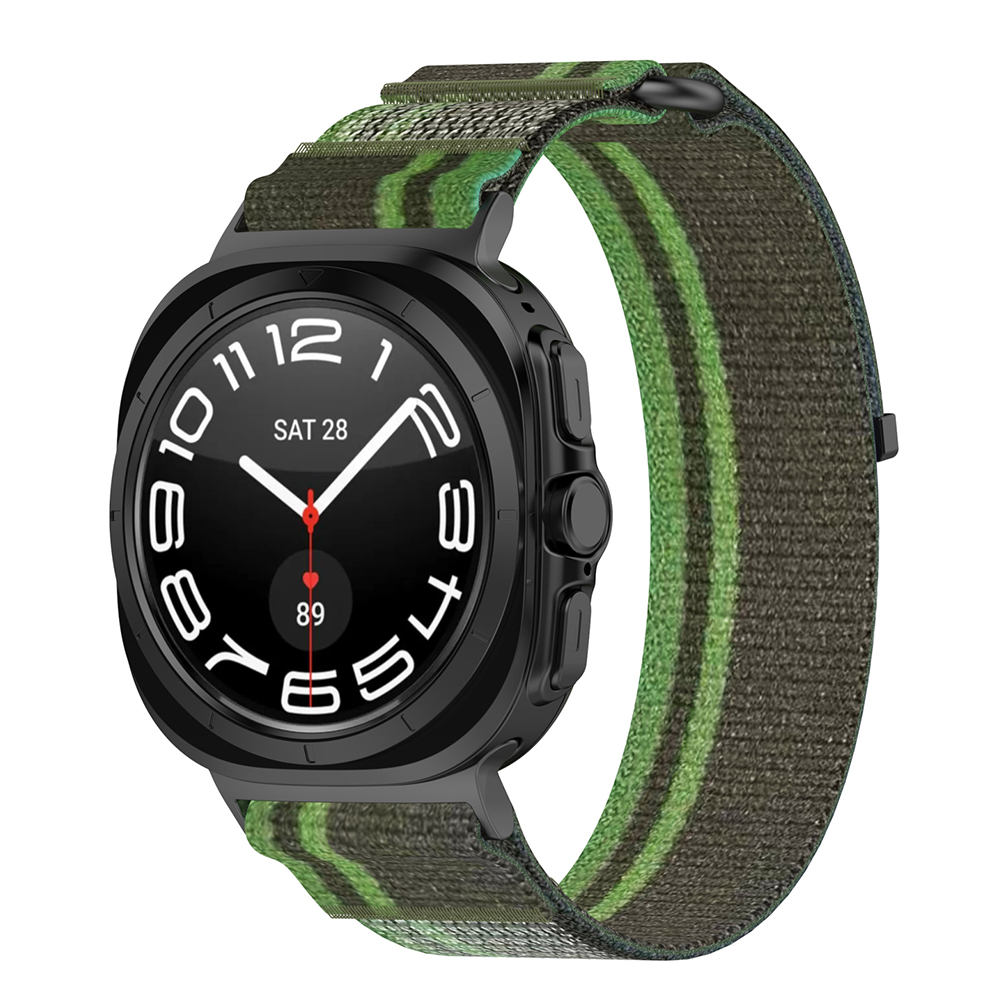 Каишка за Samsung Galaxy Watch Ultra 47mm / Watch Ultra 2 - Techsuit Watchband (W054) - Тъмнозелен / Сив
