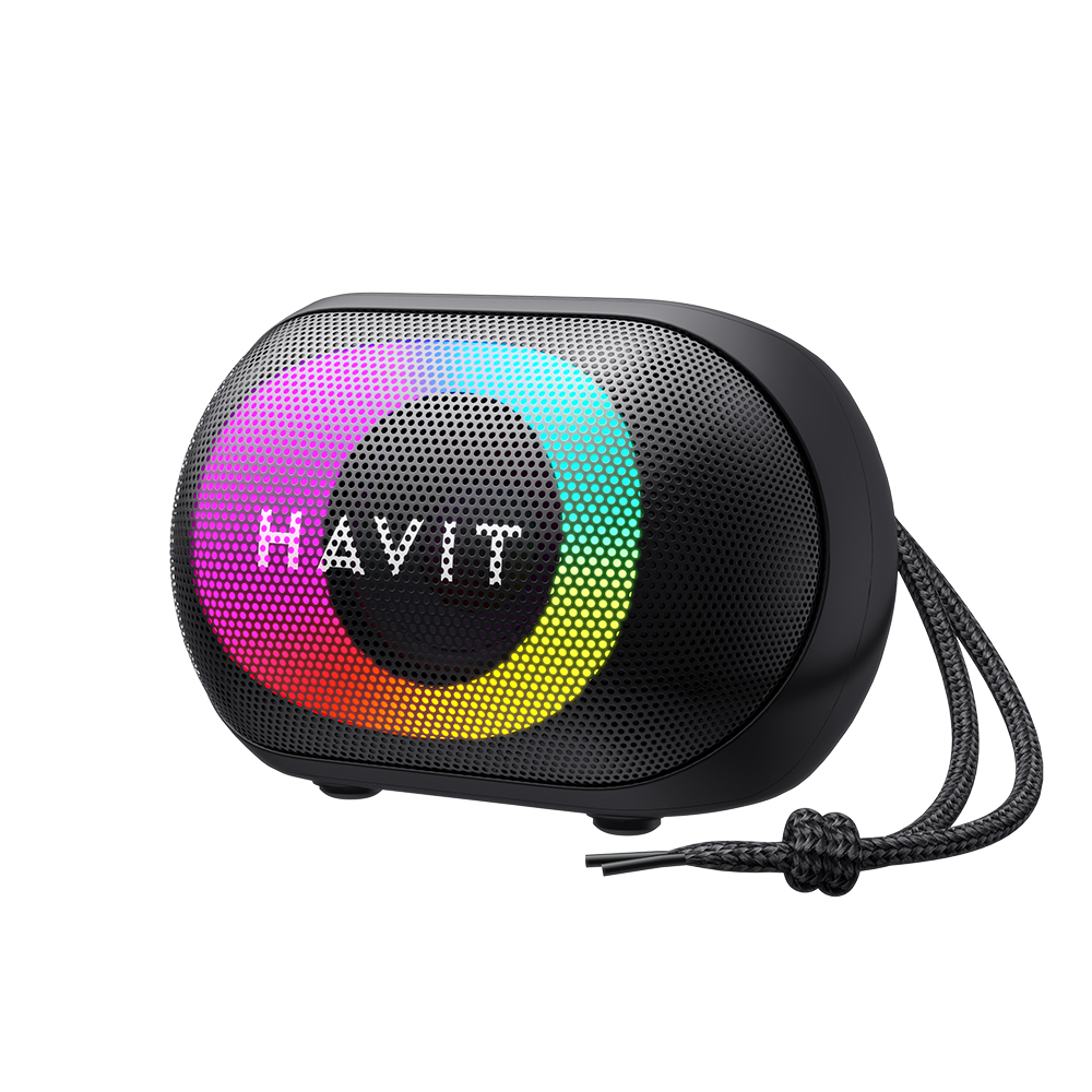 Преносим Bluetooth високоговорител Portable, Hands-Free Calls, TWS, TF, FM, AUX, USB, 1800mAh - Havit (SK885BT) - Черен