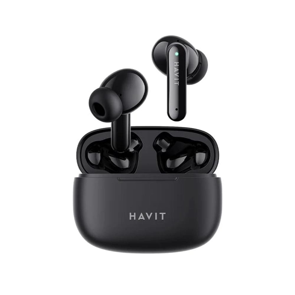 Безжични слушалки Bluetooth 5.3, True Wireless Stereo, Type-C, 300mAh - Havit (TW967 Pro) - черни