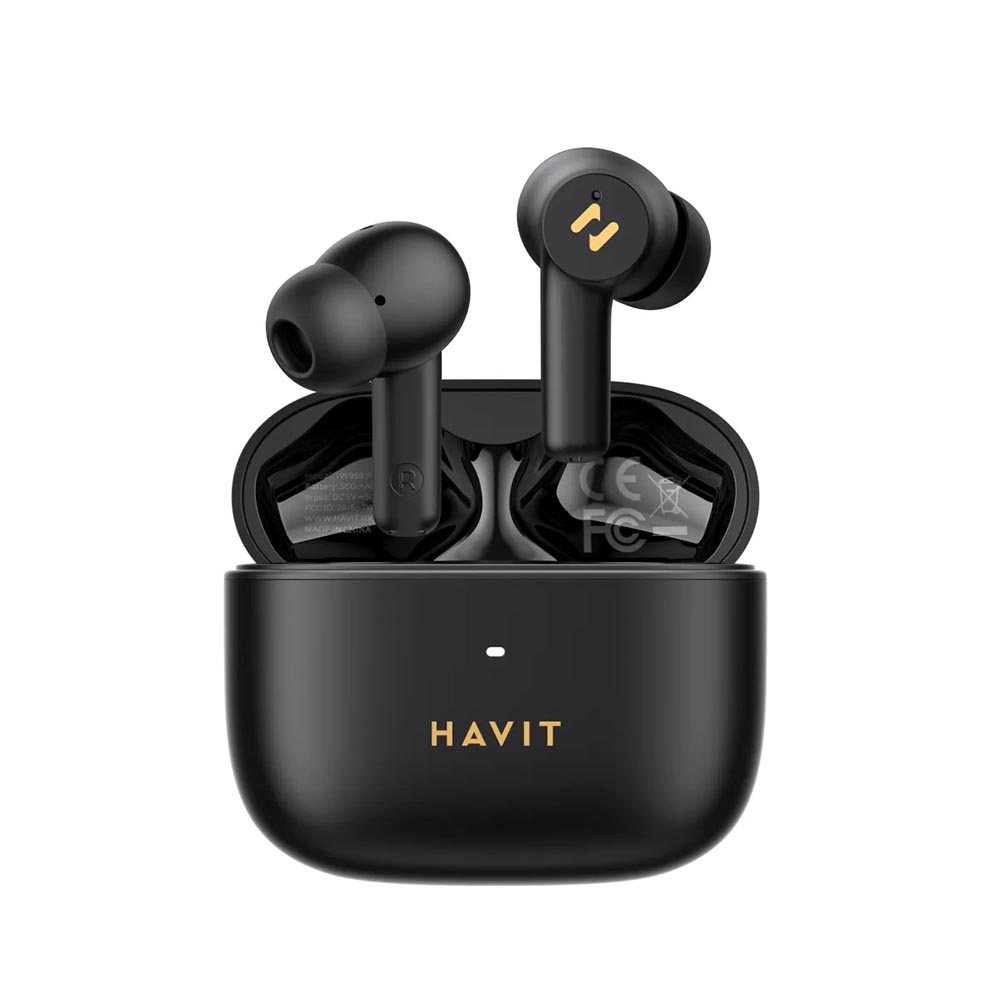 Безжични слушалки TWS, Bluetooth 5.3, Type-C, 500mAh - Havit (TW958 Pro) - черни
