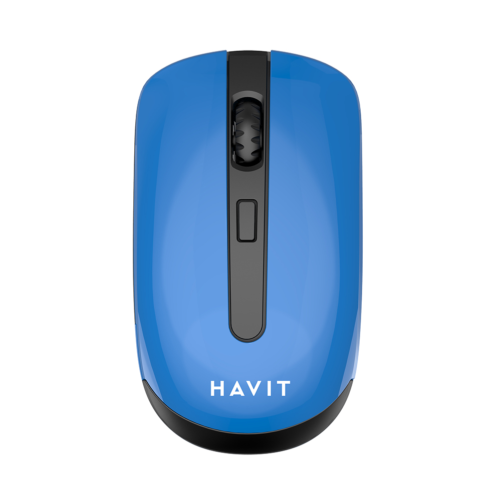 Мишка Fara Fir 2.4GHz, 800-1200-1600 DPI - Havit (MS989GT) - Черен / Син