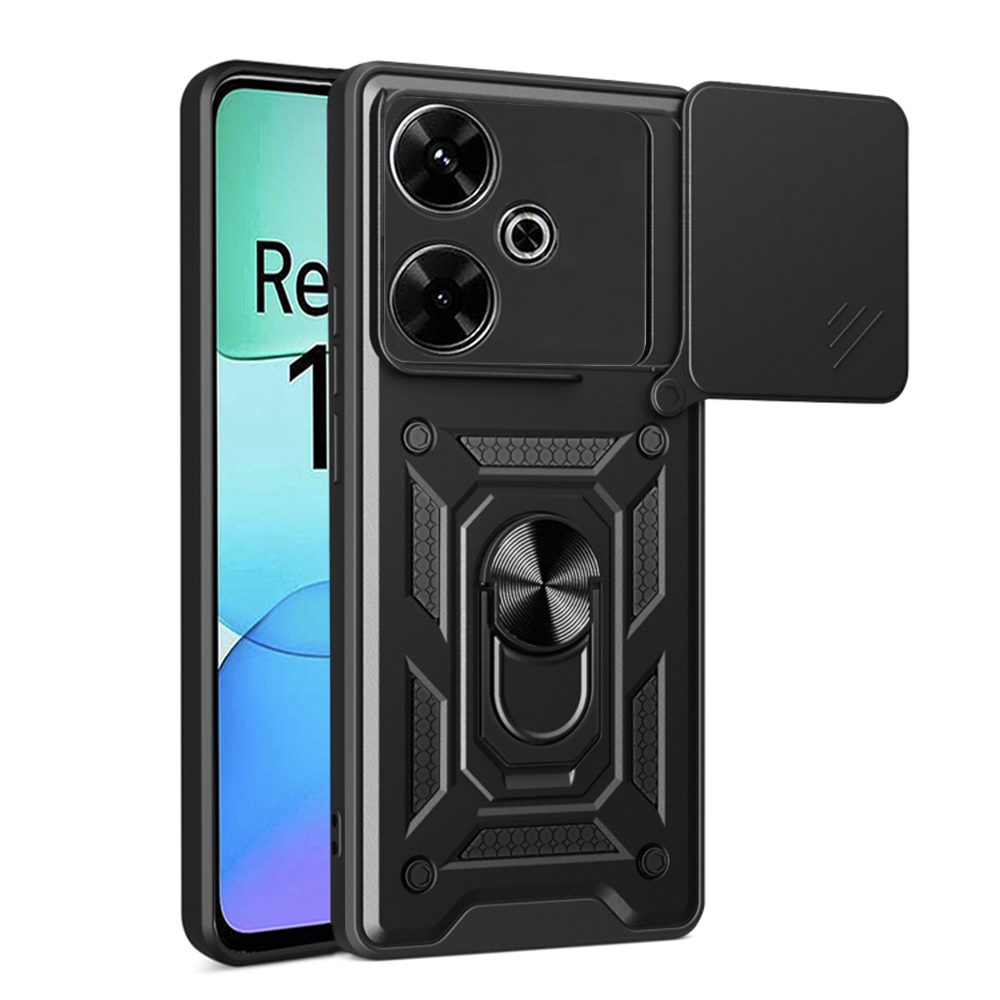 Калъф за Xiaomi Redmi 13 / Poco M6 4G - Techsuit CamShield Series - Черен