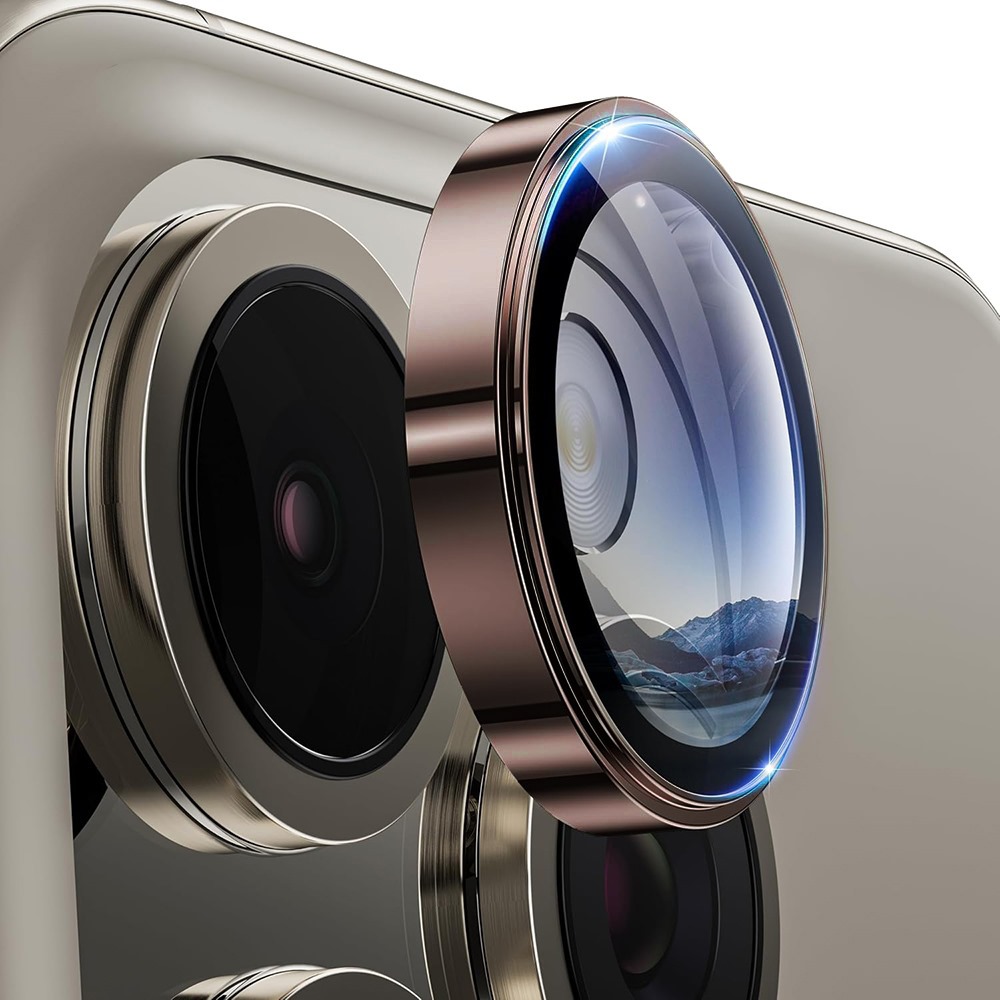 Калъф за iPhone 16 Pro / iPhone 16 Pro Max - Lito S+ Camera Glass Protector - Desert Титаниев