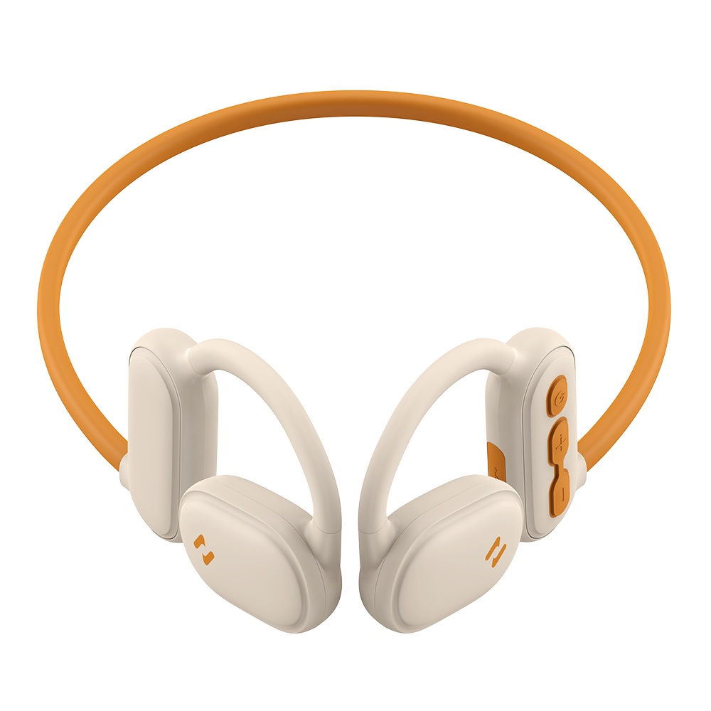 Bluetooth 5.3, Type-C, 110mAh, IPX5, AI Call Noise Cancellation - Havit Freego Pro (E553BT) - Бежов